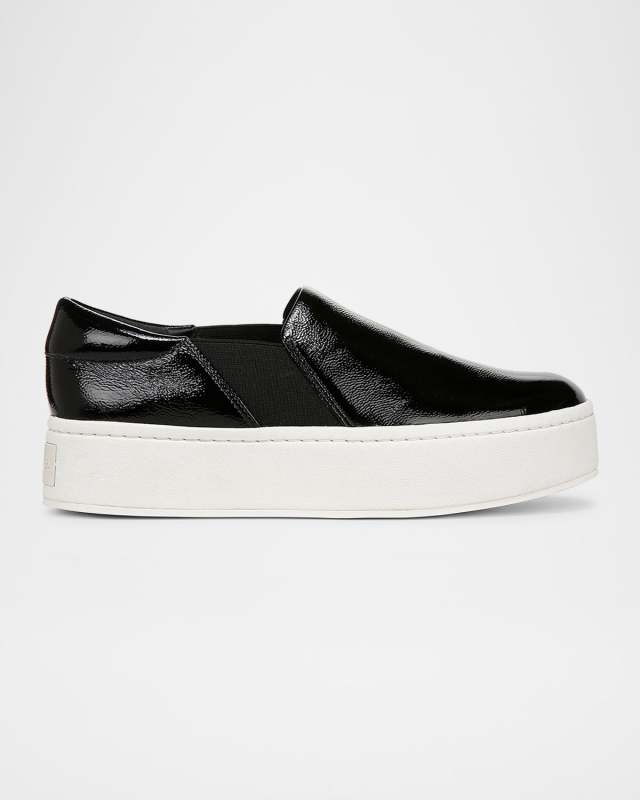 Warren Leather Platform Slip-On Sneakers